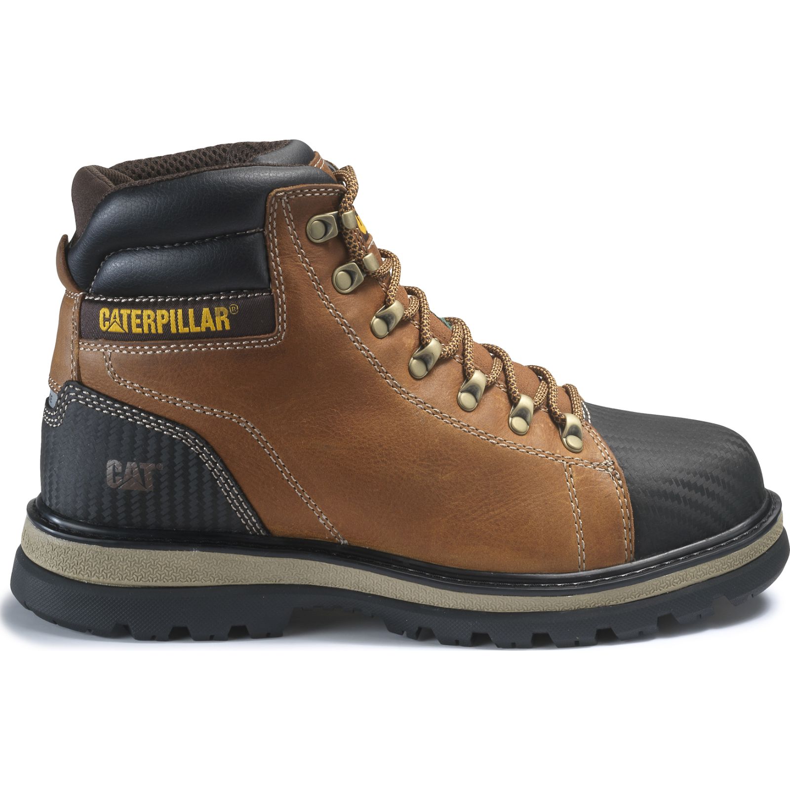 Caterpillar Foxfield St Tx Csa - Mens Work Shoes - Brown - NZ (748IMFCKL)